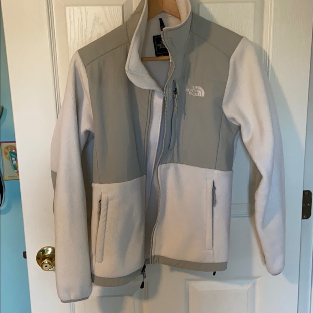 White north face jacket